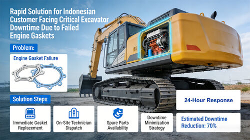 Latest company case about Rapid Solution for Indonesian Customer Facing Critical Excavator Downtime Due to Failed Engine Gaskets