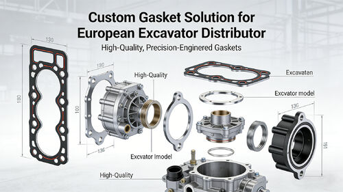 mais recente caso da empresa sobre Solução de Gaxeta Personalizada para Distribuidor Europeu de Escavadeiras