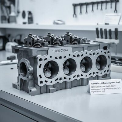 Kubota D1105 Engine Cylinder Head | OEM 16030-03044 1G065-03044 1G053-03040 16261-03040 | Mini Excavator & Compact Equipment Spare Parts Engine Cylinder Head