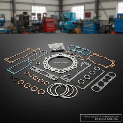 Premium Doosan D1146 Asbestos Gasket Engine Rebuild Kit | 8.071L Inline 6-Cylinder Diesel for Doosan Excavator Engine Parts