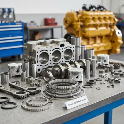 Heavy-Duty Doosan DB58 Excavator Rebuild Kit with ASME B16.20 Metal Gaskets & Full Components for Doosan Excavator Engine Parts